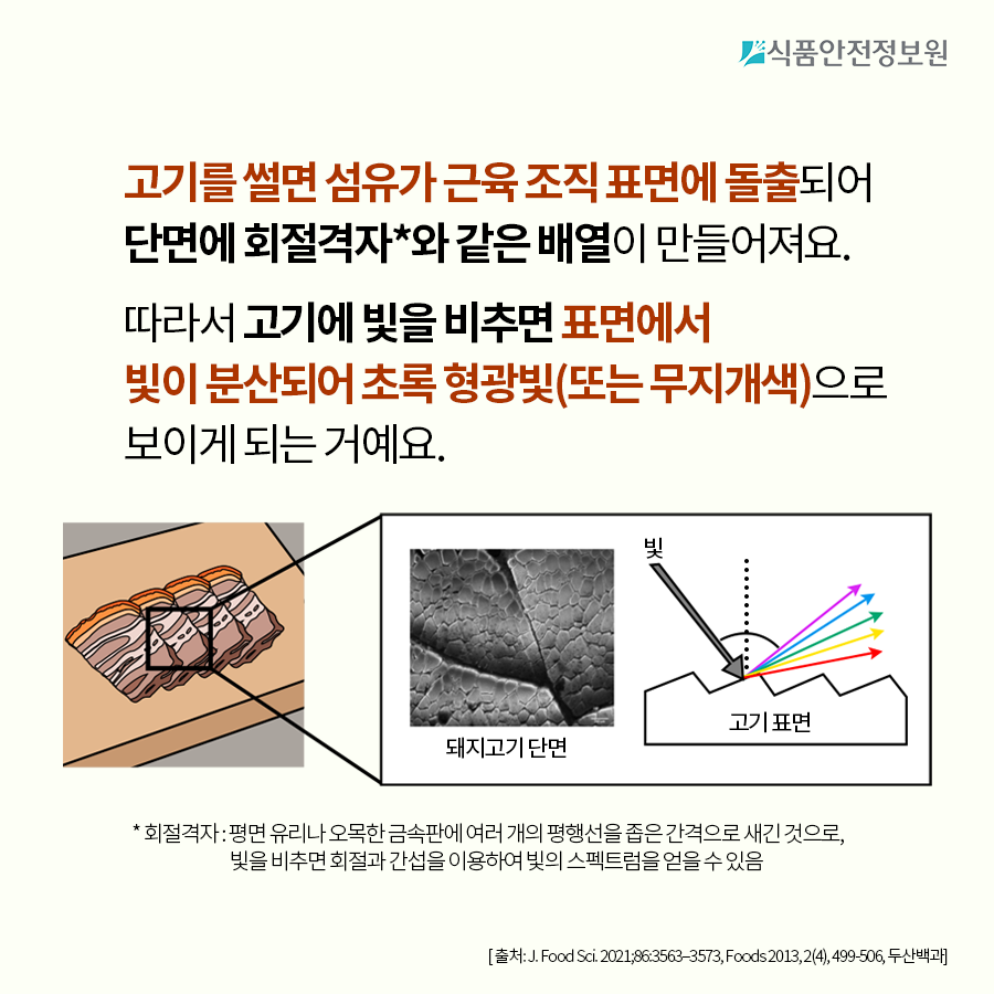 [식품안전뉴스] 고기에서 초록 형광빛이 돌아요, 먹어도 되는 건가요? 사진_6