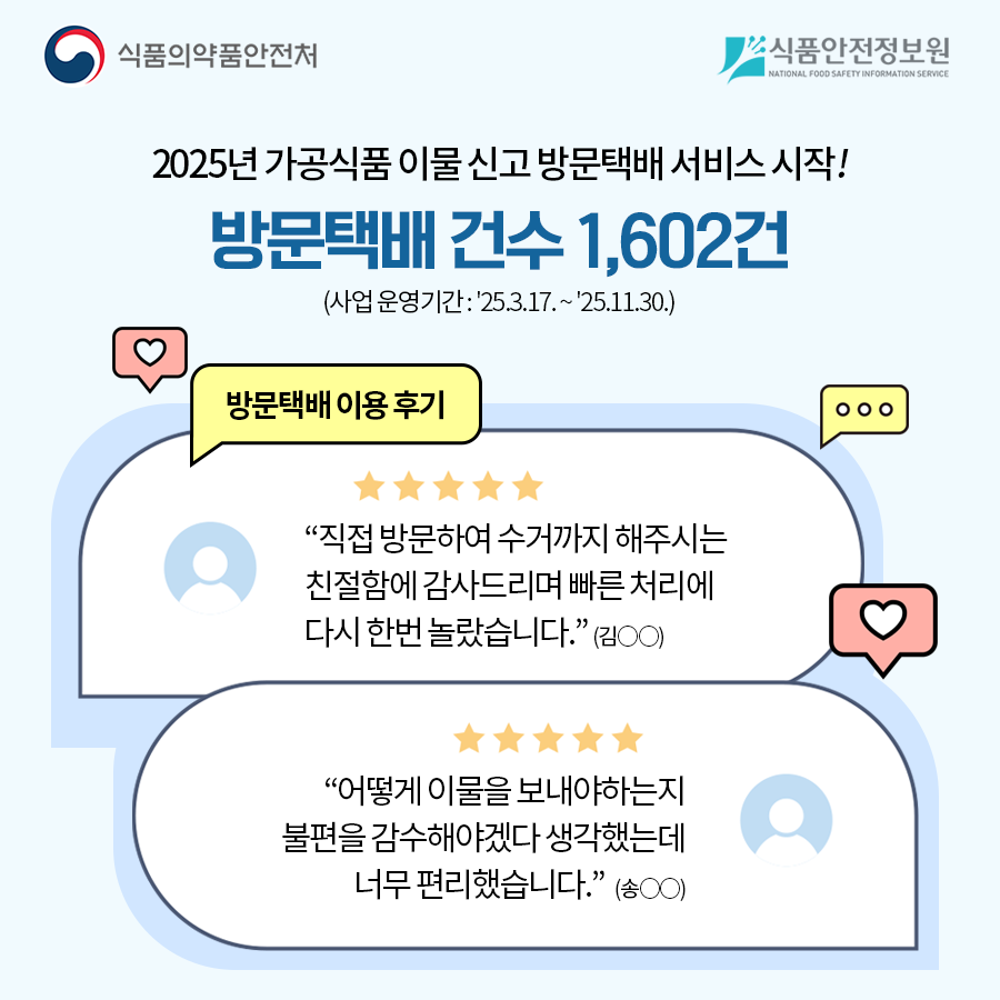식품 이물 신고, 방문택배 서비스로 더 편리하게 사진_3